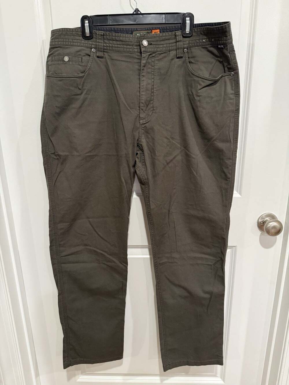 Howler Bros Pants Mens 40x32 Green Gray Canvas Cordura Casual Outdoor Work